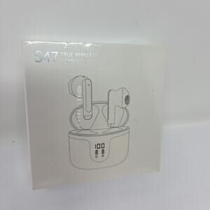 S47 True Wireless Earbuds Bluetooth 5.3 HD Sound In-Ear White